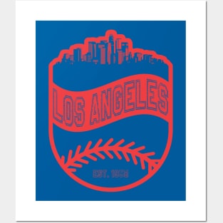 Los Angeles Baseball 03 Posters and Art